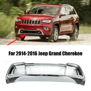front bumper lower grille trim strips for jeep grand cherokee 2014 2015 2016 chrome grille frame 68143105ac frame bezel