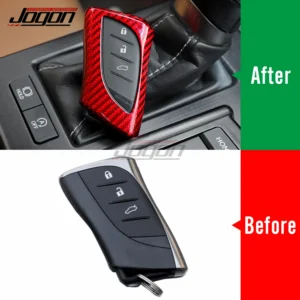 for lexus gx460 lx600 2020 2022 1pcs carbon fiber exterior remote smart key case key fob holder cover protect car accessories