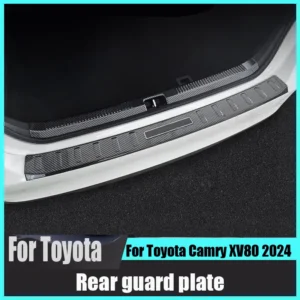 for toyota camry xv80 2024 carbon fiber patterned threshold strip rear guard plate trunk protective panel decorative sticker