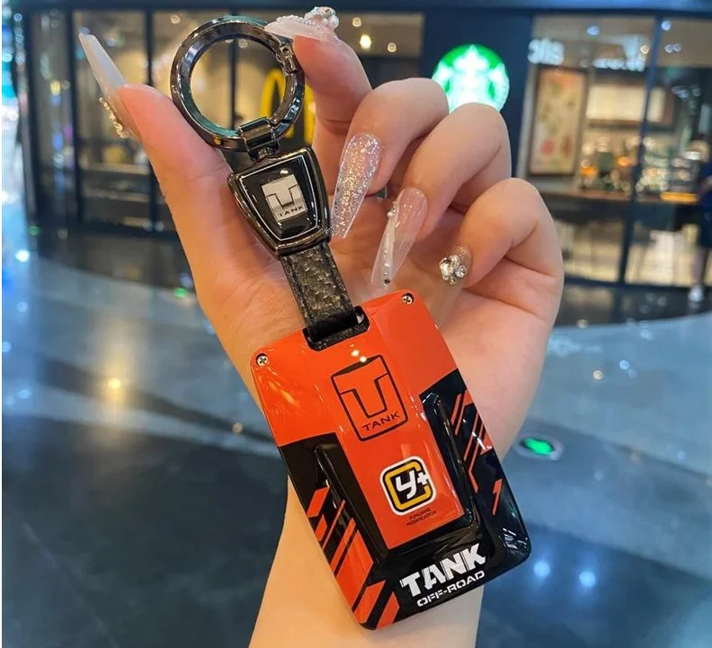 car abs & silicone key case cover buckle chain for great wall gwm wey tank 300 500 tank300 fob smart key protective car abs & silicone key case cover buckle chain for great wall gwm wey tank 300 500 tank300 fob smart key protective