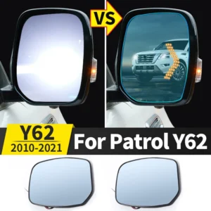 rearview mirror heating mirror suitable for nissan patrol y62 2010 2021 upgrade modification accessories exterior parts demister