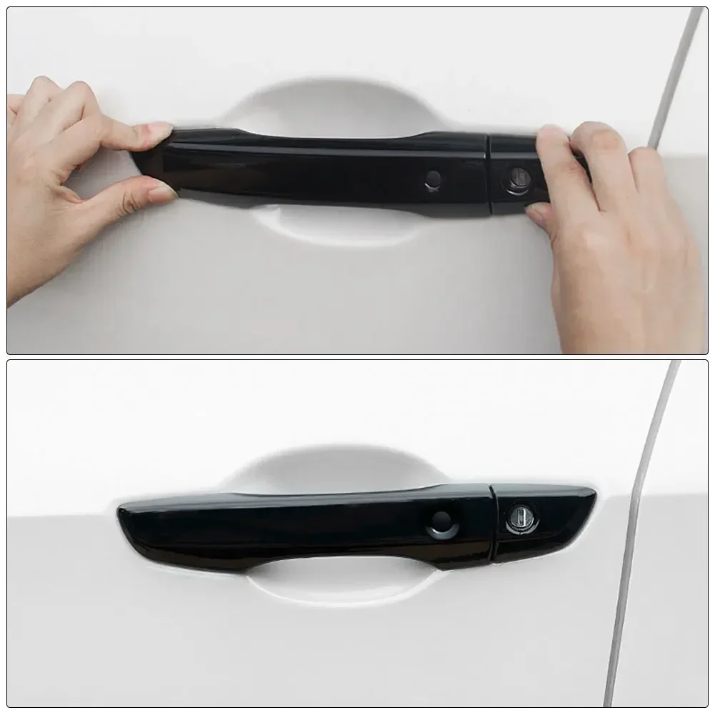 carbon fiber style black for honda civic 10th gen 2016 2021 car exterior door handle moulding cover trim keyless entry decor carbon fiber style black for honda civic 10th gen 2016 2021 car exterior door handle moulding cover trim keyless entry decor