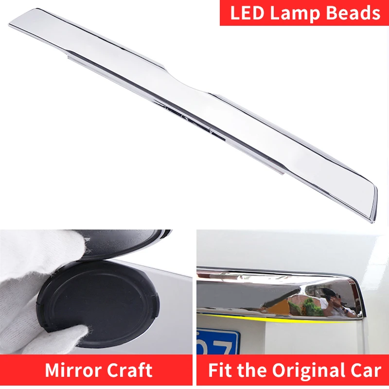 2014 2022 for toyota land cruiser prado 150 lc150 tailgate chrome decorative led light brake warning lamp external 2014 2022 for toyota land cruiser prado 150 lc150 tailgate chrome decorative led light brake warning lamp external