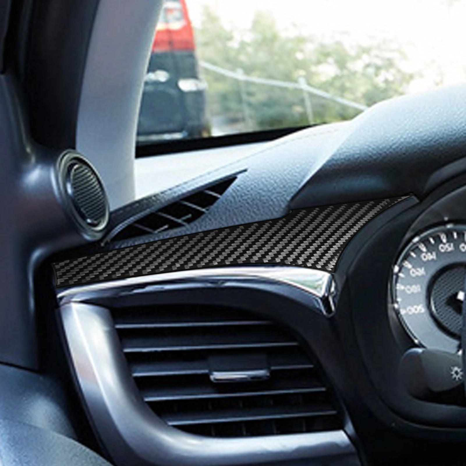 for toyota hilux 2015 2021 carbon fiber center console instrument panel trim strip car interior decorative stickers for toyota hilux 2015 2021 carbon fiber center console instrument panel trim strip car interior decorative stickers