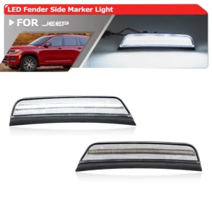 white/amber led front bumper side marker lights for 2021 2022 2023 2024 2025 gen5 jeep grand cherokee wl fender flare lamps
