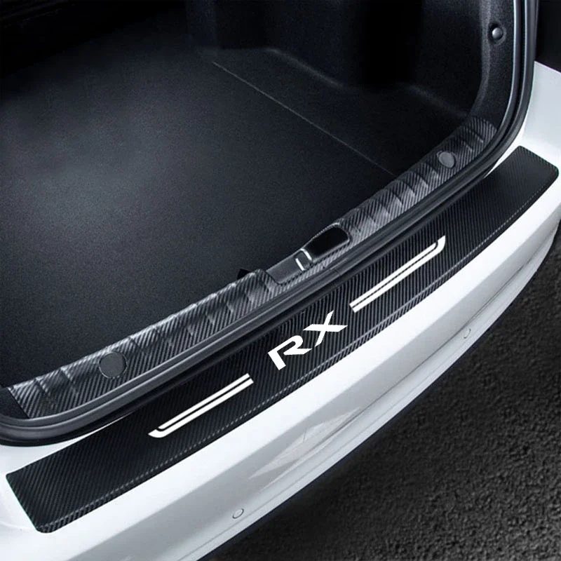 carbon fiber car door sill scuff plate for lexus rx logo auto trunk guards protective trim anti scratch door panel carbon fiber car door sill scuff plate for lexus rx logo auto trunk guards protective trim anti scratch door panel