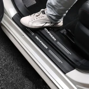 carbon fiber car door trunk protective strip decal for nissan pathfinder r50 r51 r52 r53 1986 2016 2017 2018 2019 2020 2021 2022
