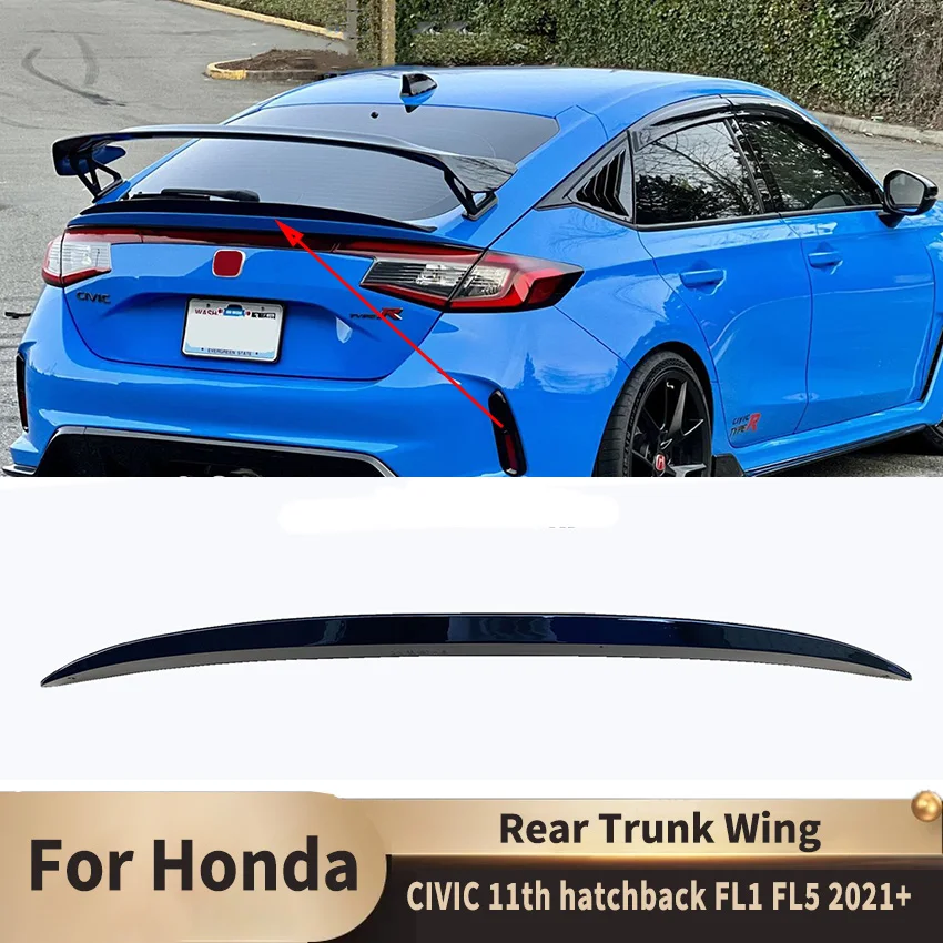 for honda civic 11th hatchback only fl1 fl5 2021+ rear tail wings fixed wind spoiler rear wing auto fixed wind accessories for honda civic 11th hatchback only fl1 fl5 2021+ rear tail wings fixed wind spoiler rear wing auto fixed wind accessories