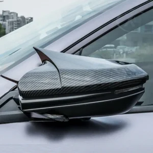 carbon fiber side mirror cover wing cap for honda civic 10th 2016 2017 2018 2019 2020 rearview rear view case exterior door trim