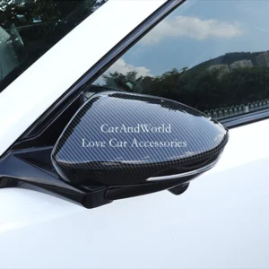 carbon fiber door rear view mirror frame protector cover eyebrow trims car external accessories for changan unik uni k 2021 2024