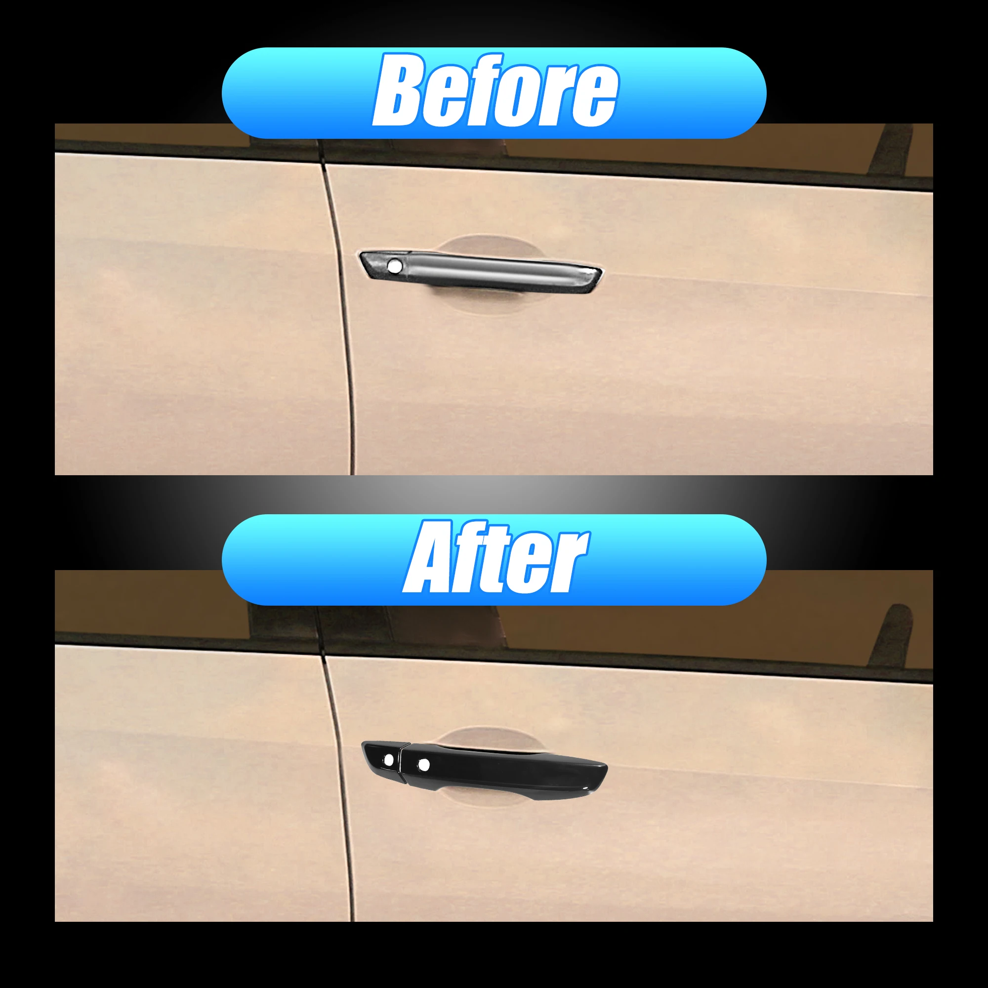 x autohaux 8pcs exterior door handle trim cover with keyless entry left hand drive for honda civic 10th gen 2016 2021 x autohaux 8pcs exterior door handle trim cover with keyless entry left hand drive for honda civic 10th gen 2016 2021