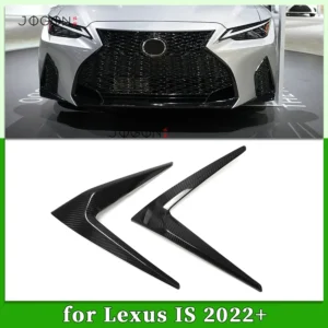 carbon fiber fiber exterior car front lower grille side air vent strip cover trim for lexus is 300 350 500 is f sport 2021 2024