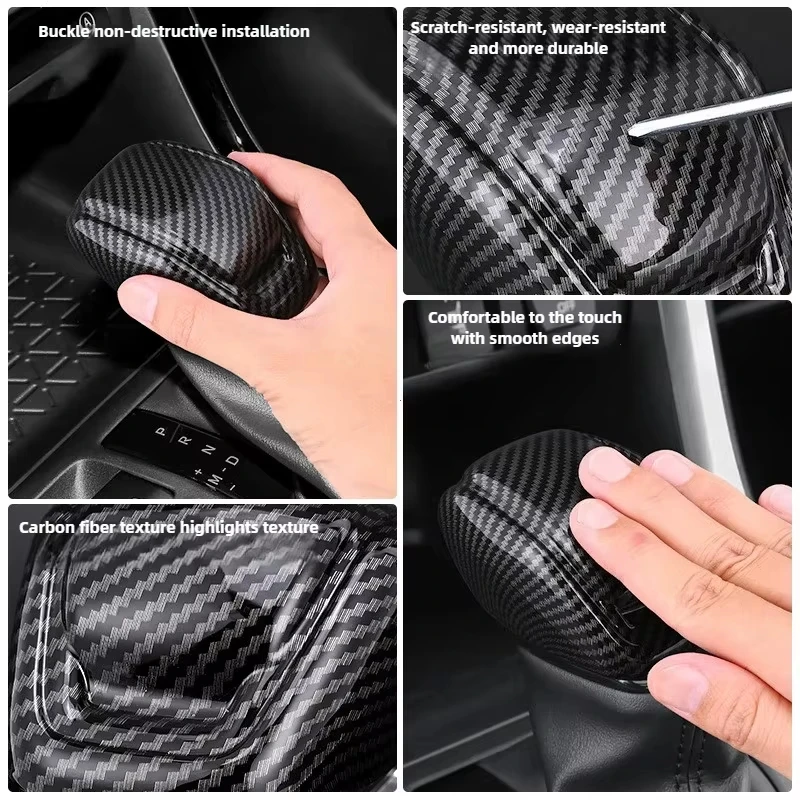 for toyota rav4 highlander camry 2020 2025 shift knob cover gear head trim interior upgrade car interior for toyota rav4 highlander camry 2020 2025 shift knob cover gear head trim interior upgrade car interior
