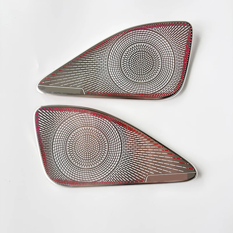 for lexus rx speaker cover trim 2023 2026 rx350h rx350 rx500h stainless steel mesh rear door panel speaker decor sticker silver for lexus rx speaker cover trim 2023 2026 rx350h rx350 rx500h stainless steel mesh rear door panel speaker decor sticker silver