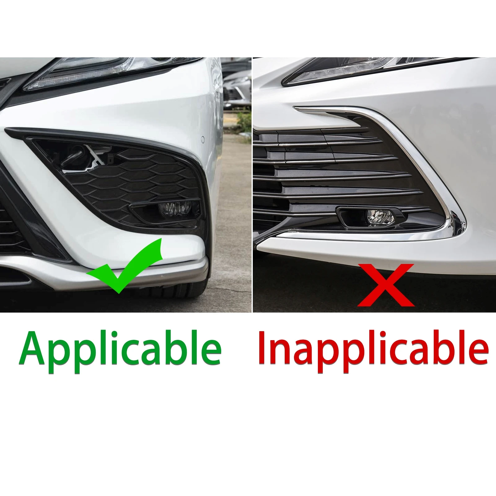 real carbon fiber car front fog lamp cover soft sticker for toyota camry xv70 2018 2019 2020 2021 2022 2023 2024 real carbon fiber car front fog lamp cover soft sticker for toyota camry xv70 2018 2019 2020 2021 2022 2023 2024
