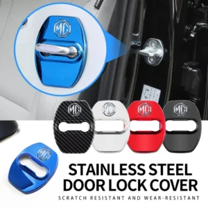 4pcs car door lock decorative cover rust proof stainless for mg rx5 rx8 350 550 6 3 5 7 zr zs hs gs gt hector