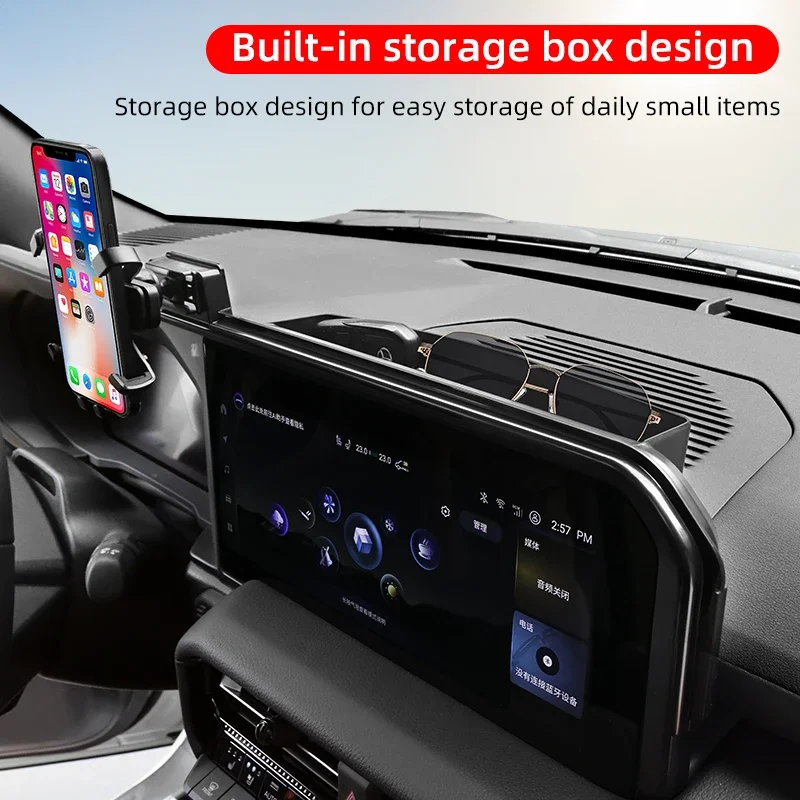 for toyota 2024 2026 land cruiser 250 prado lc250 j250 car navigation screen dashboard phone holder interior upgrade for toyota 2024 2026 land cruiser 250 prado lc250 j250 car navigation screen dashboard phone holder interior upgrade