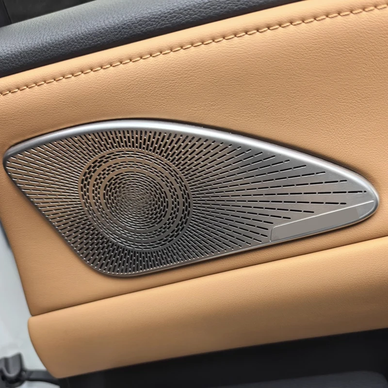 for lexus rx speaker cover trim 2023 2026 rx350h rx350 rx500h stainless steel mesh rear door panel speaker decor sticker silver for lexus rx speaker cover trim 2023 2026 rx350h rx350 rx500h stainless steel mesh rear door panel speaker decor sticker silver