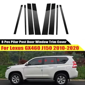 for lexus gx460 j150 2010 2020 2021 2022 2023 window trim covers center film column b c pillar posts sticker car accessories