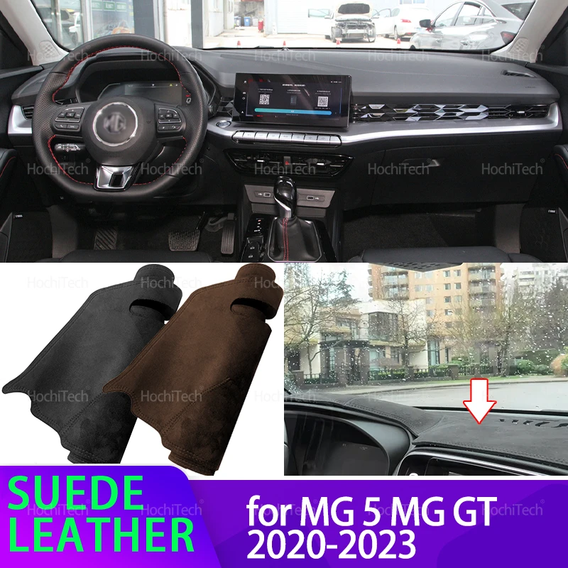 suede leather dashmat dashboard cover pad dash mat car accessories sunshades for mg 5 mg5 mg gt 2020 2023 interior accessories suede leather dashmat dashboard cover pad dash mat car accessories sunshades for mg 5 mg5 mg gt 2020 2023 interior accessories