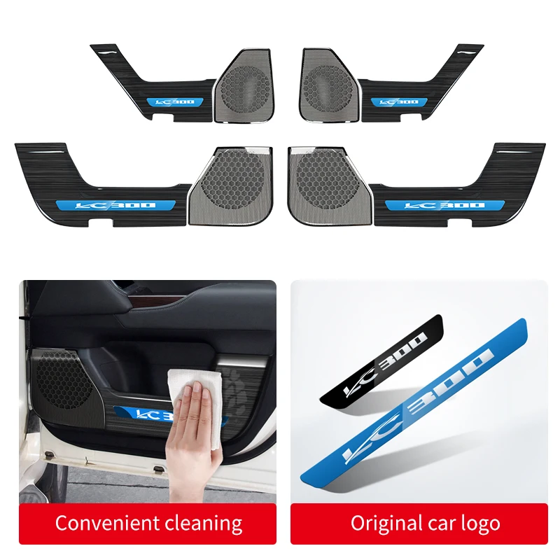 lc300 fj300 interior for 2021 2025 toyota land cruiser 300 stainless steel car door protective cover speaker cover lc300 fj300 interior for 2021 2025 toyota land cruiser 300 stainless steel car door protective cover speaker cover