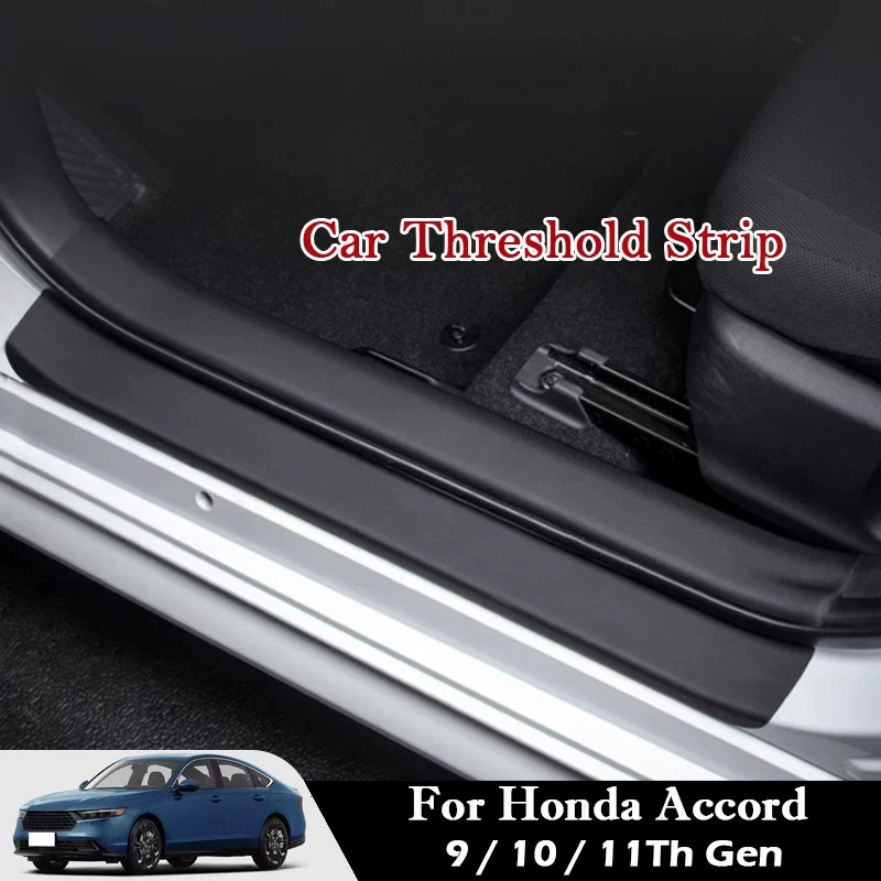 car threshold strip protective stickers door trunk scratch trampling resistant stickers for honda accord 9/10/11th gen 2014 2025 car threshold strip protective stickers door trunk scratch trampling resistant stickers for honda accord 9/10/11th gen 2014 2025