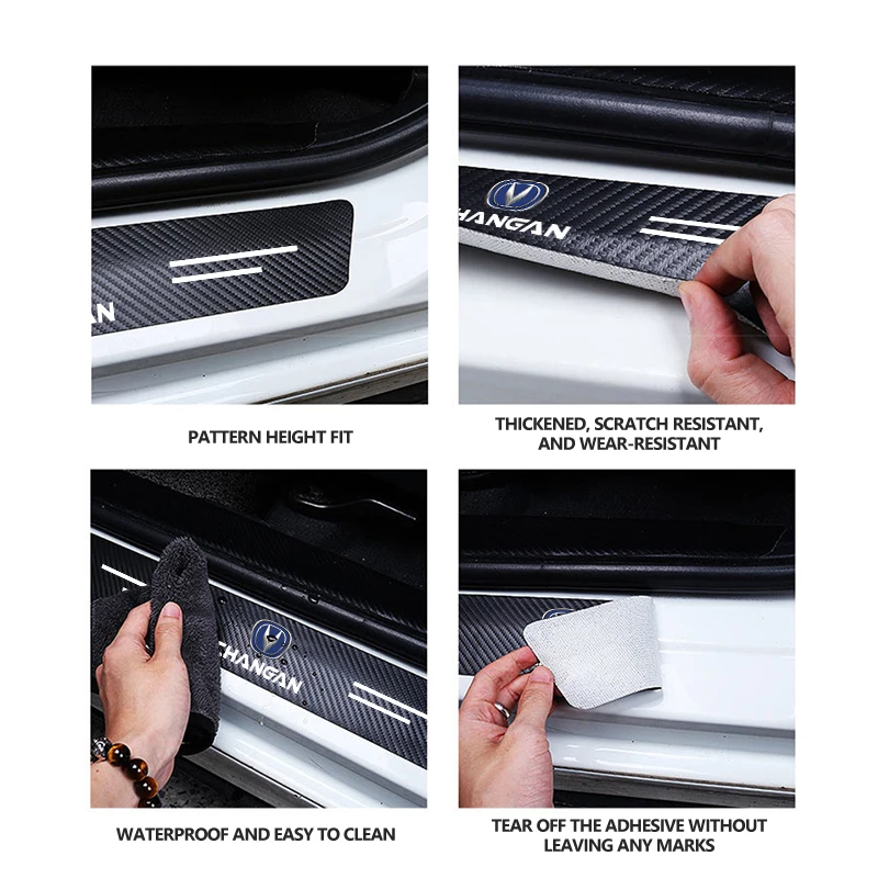 for changan car door sill scuff plate decor carbon fiber stickers cs55 cs85 alsvin eado hunter cs75 cs15 cs95 cs35 plus for changan car door sill scuff plate decor carbon fiber stickers cs55 cs85 alsvin eado hunter cs75 cs15 cs95 cs35 plus