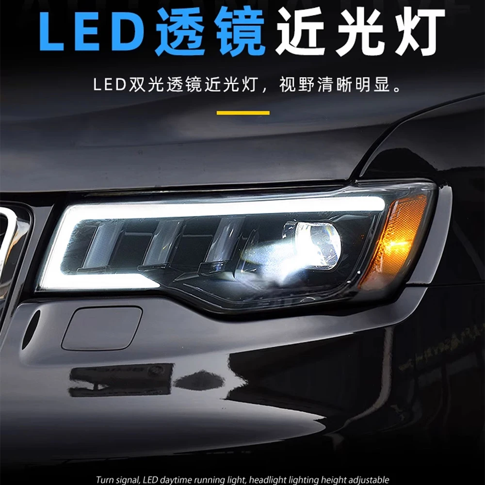 car lights for jeep grand cherokee 2014 2021 auto led headlight assembly upgrade startup effect projector lens tools accessories car lights for jeep grand cherokee 2014 2021 auto led headlight assembly upgrade startup effect projector lens tools accessories