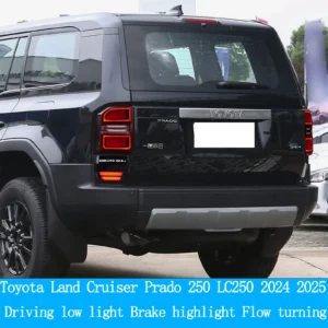 2 pcs for toyota land cruiser prado 250 lc250 2024 2025 taillight bumper lamp rear brake stop warning lamps