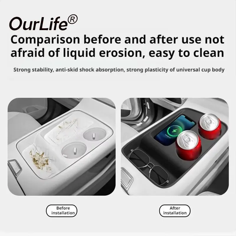 for haval h6 4rd gen 2026 2025 lhd car central control wireless charging silicone pad water cup holder pad interior for haval h6 4rd gen 2026 2025 lhd car central control wireless charging silicone pad water cup holder pad interior
