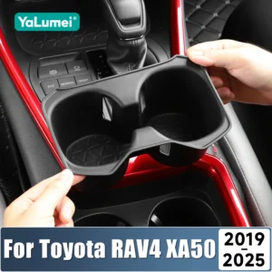for toyota rav4 xa50 2019 2024 2025 tpe center console cup holder black insert organizer tray car interior storage compartment