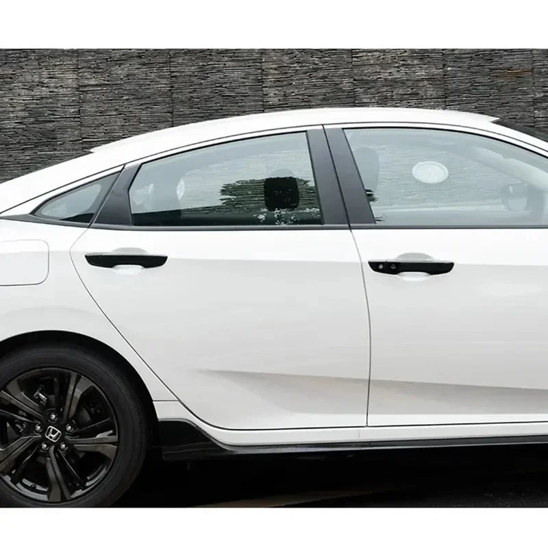 1 set for lhd honda civic 10th gen 2016 2021 exterior door handle frame cover trim abs protective sticker 1 set for lhd honda civic 10th gen 2016 2021 exterior door handle frame cover trim abs protective sticker
