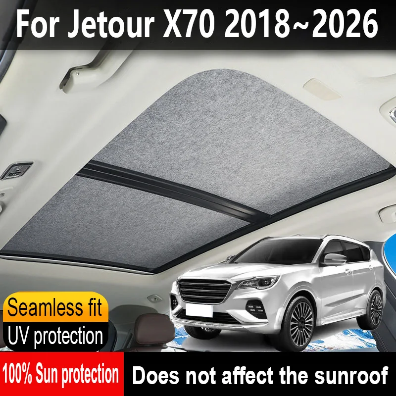 car sunroof insulation roof visor for jetour x70 2018~2026 sun protection anti uv electrostatic adsorption sky curtain sunshade car sunroof insulation roof visor for jetour x70 2018~2026 sun protection anti uv electrostatic adsorption sky curtain sunshade