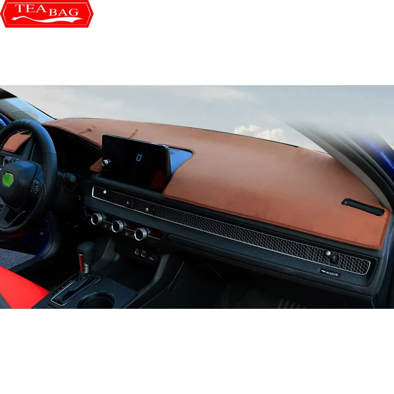 car styling dash mat dashmat dashboard cover sun shade dash board cover carpet for honda civic 11th gen 2021 2022 car styling dash mat dashmat dashboard cover sun shade dash board cover carpet for honda civic 11th gen 2021 2022