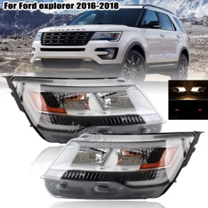 7pin car headlight for ford explorer 2016 2017 2018 xlt/limited/platinum drl turn signal light headlamp accessories