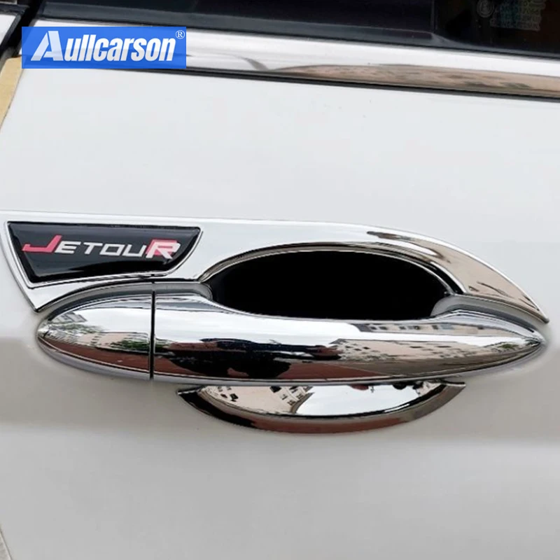 for jetour x70 plus 2024 2025 chrome door handle cover trim bowl chromium styling full coverage 8 pieces for jetour x70 plus 2024 2025 chrome door handle cover trim bowl chromium styling full coverage 8 pieces