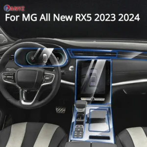 for mg all new rx5 2023 2024 accessories interior film transparent tpu gear panel navigation center console ppf protection