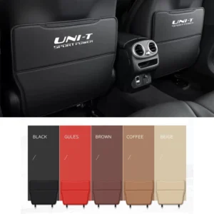 leather car seat rear anti kick/dust/scratch decoration protection cover for changan unit uni t accessories 2020 2024