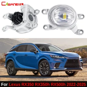 2 x led lens fog light drl car front fog lamp daylight 1160lm white yellow for lexus rx rx350 rx350h rx500h 2022 2023 2024 2025