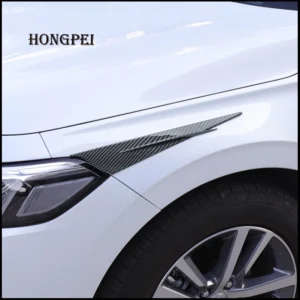 car styling for honda civic 11th 2021 2022 headlight eyelid decorative cover sticker trim head lamp eyebrow auto accessories