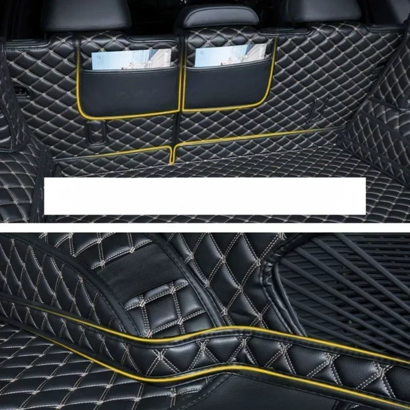 car rear trunk liner cargo leather floor carpet, protector mats, mat for geely monjaro xingyue l, 2023, 2024 car rear trunk liner cargo leather floor carpet, protector mats, mat for geely monjaro xingyue l, 2023, 2024