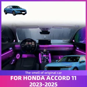 for honda accord 11th gen 2023 2024 2025 acrylic led interior lights with app control and full color change mood lighting