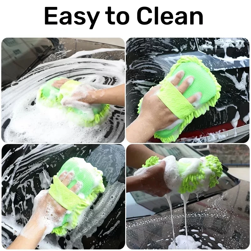microfiber car washer sponge cleaning car care detailing brushes washing towel auto gloves styling microfiber car washer sponge cleaning car care detailing brushes washing towel auto gloves styling