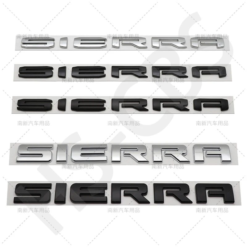 sierra abs car stickers rear trunk emblem sierra logo auto body door fender badge tailgate stickers accessories sierra abs car stickers rear trunk emblem sierra logo auto body door fender badge tailgate stickers accessories
