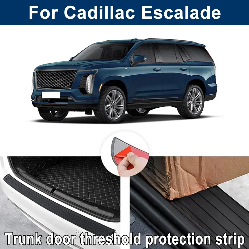 car trunk sill anti scratch guard strip for cadillac escalade rear bumper rubber protector decorative cover sticker car trunk sill anti scratch guard strip for cadillac escalade rear bumper rubber protector decorative cover sticker