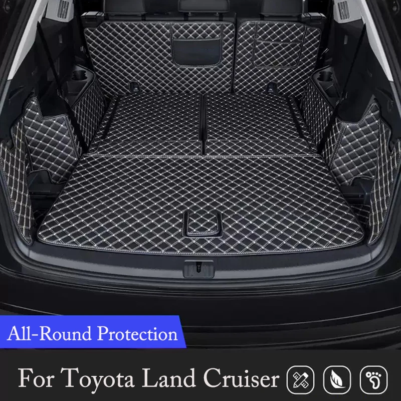 customized for toyota land cruiser 2022 2023 full surround car trunk mat waterproof interior details carpet car customized for toyota land cruiser 2022 2023 full surround car trunk mat waterproof interior details carpet car