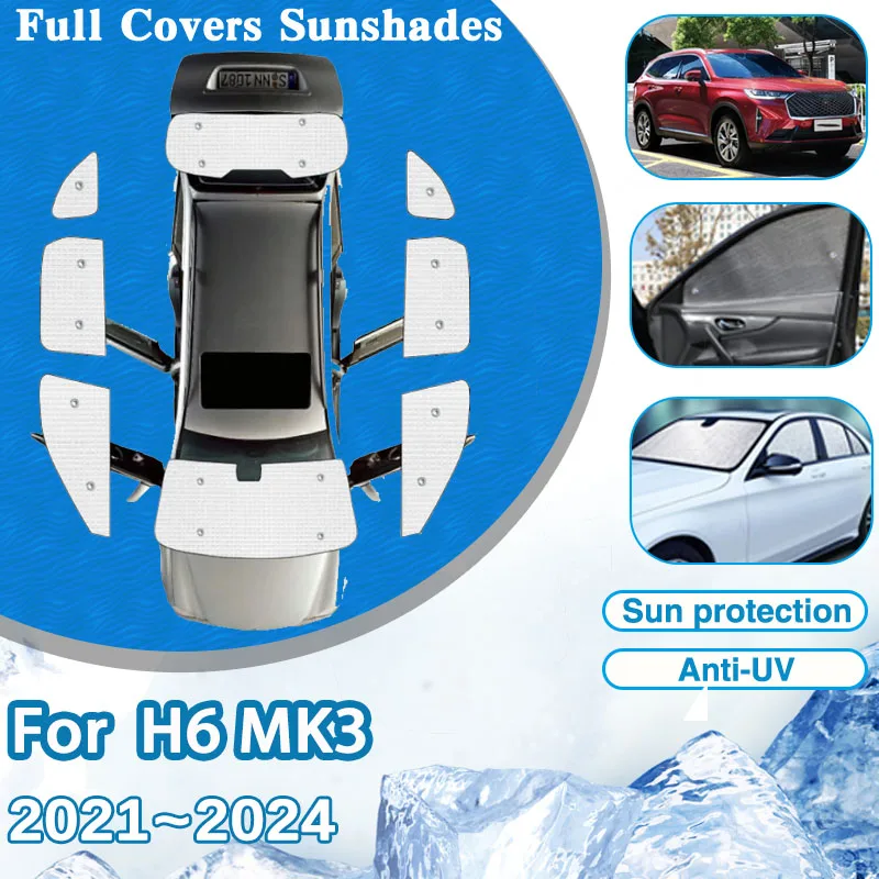 for gwm haval h6 3rd gen mk3 2021~2024 2023 2022 car full sun visor rear window cover windshield mat sunshades auto accessories for gwm haval h6 3rd gen mk3 2021~2024 2023 2022 car full sun visor rear window cover windshield mat sunshades auto accessories