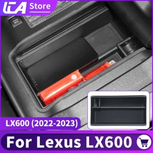 for lexus lx600 lx 600 2022 2023 luxury sport upgrade interior decoration accessories,armrest storage box partition bracket tray