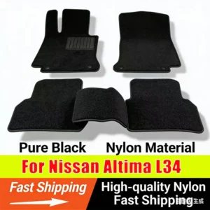 customized luxury car floor mats for nissan altima l34 2019~2023 wear resistant interior accessories