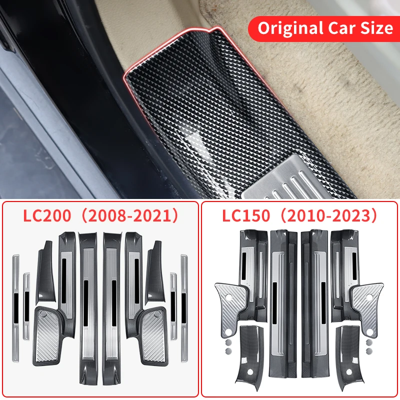 for toyota land cruiser 200 prado 150 2008 2023 door sill pedal lc150 lc200 threshold upgrades interior decoration for toyota land cruiser 200 prado 150 2008 2023 door sill pedal lc150 lc200 threshold upgrades interior decoration